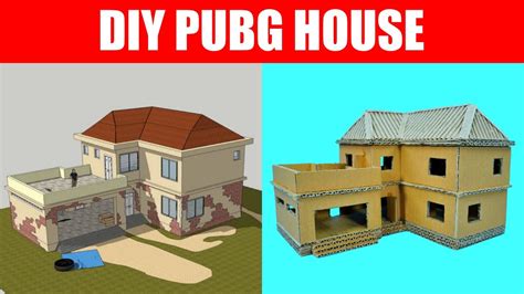 Pubg House Making With Cardboard Diy Pubg House Pubg Craft