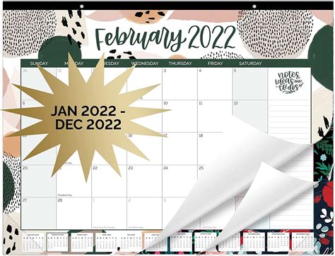 Buy Bloom Daily Planners 2022 Deskwall Calendar 21 X 16 Large
