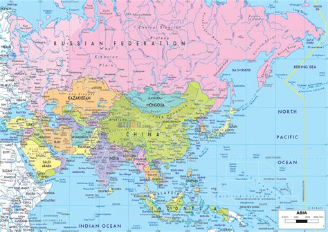 Political Map Of Asia World Map With Countries