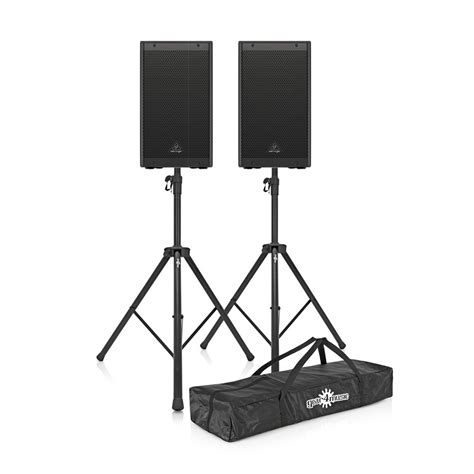 Behringer Dr Dsp Active Speakers With Dsp Pair With Stands