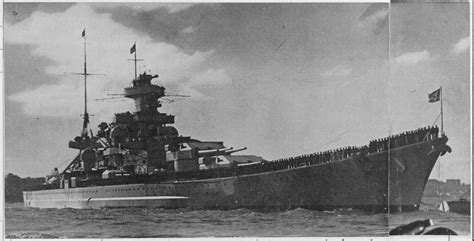 Scharnhorst Shortly After She Was Fitted With Her Atlantic Bow In