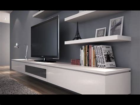 Sleek and modern floating entertainment center holds three large spacious pull out drawers convenient for storing your tv remote, dvds, cds, gaming systems, controllers and more. Floating Tv Stand Diy - YouTube