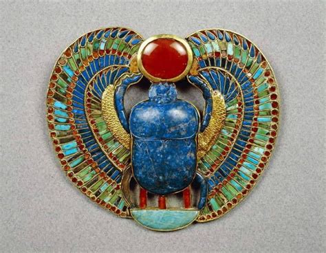 Pectoral Of Tutankhamun With The Winged Scarab Egyptian Art Ancient