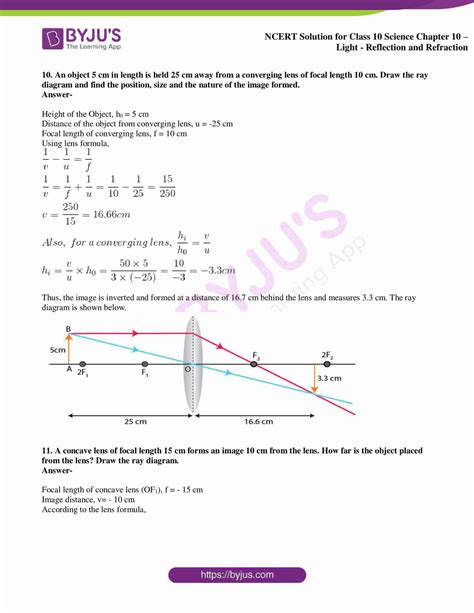 Ncert Solutions For Class Science Chapter Light Reflection And