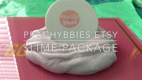 🍑 Peachybbies/AndreaXAndrea Etsy Slime Package - YouTube