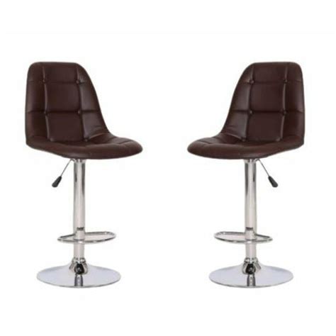 Chairs Chic Bucket Seat Bar Stools Set Of 2 Available In Black
