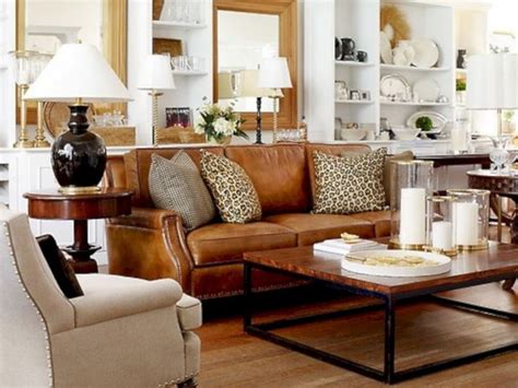 Stunning Brown Leather Living Room Furniture Ideas 53 Leather