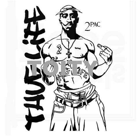16 Designs Tupac 2pac Vinyl Sticker Rap Hip Hop Music Wall Decal Dorm