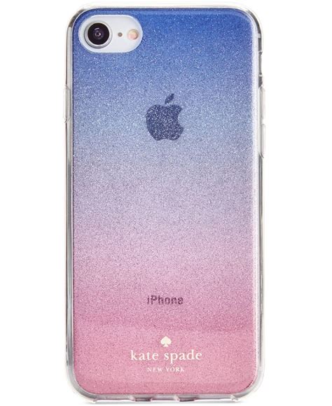 Kate Spade Sunset Glitter Ombre Iphone 8 Case In Pink Lyst