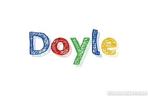 doyle ロゴ フレーミングテキストからの無料の名前デザインツール