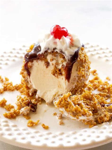 Drain quickly on paper towels and serve immediately. No-Fry Fried Ice Cream | Recipe | Fried ice cream, Easy ...