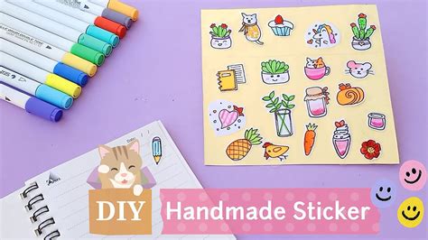 Easy Way To Make Handmade Sticker Make Your Own Sticker Make