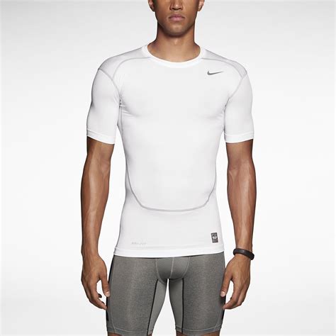 Nike Pro 20 Combat Core Short Sleeve Shirt Whitecool Grey