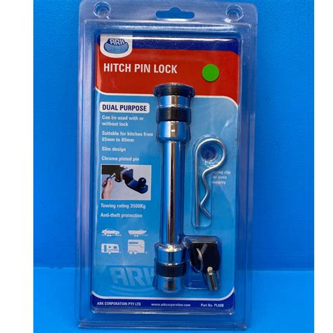 ark hitch pin lock and keys caravan towing hitch anti theft device