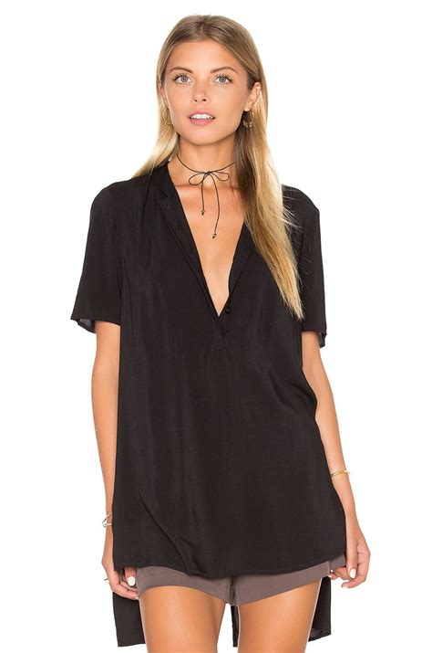 Bcbgeneration Hi Lo Top In Black From Revolve Clothing