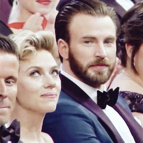 That's a law or something, i'm pretty certain. Chris Evans and Scarlett Johansson | Oscar 2017 (With ...