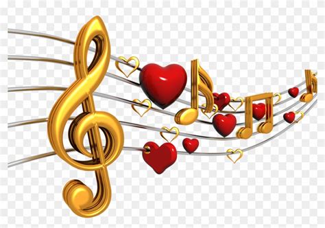 Png Image With Transparent Background Heart Music Note Png Png