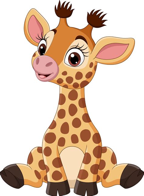 Baby Giraffe Vector Art Icons And Graphics For Free Download