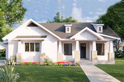 Plan 910043whd Exclusive One Story New American House Plan With