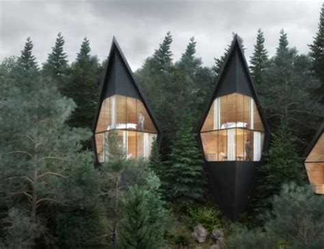 Sustainable Treehouses Imagined For Forest In The Italian Dolomites