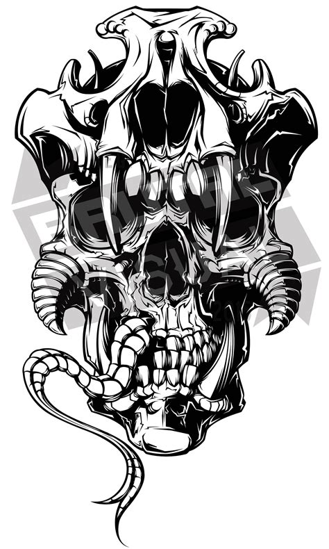 Ancient Demon Die Cut Vinyl Decal Sticker For Cars Windows And Walls