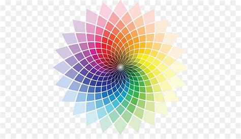 Roda Warna Terlihat Spektrum Warna Gambar Png