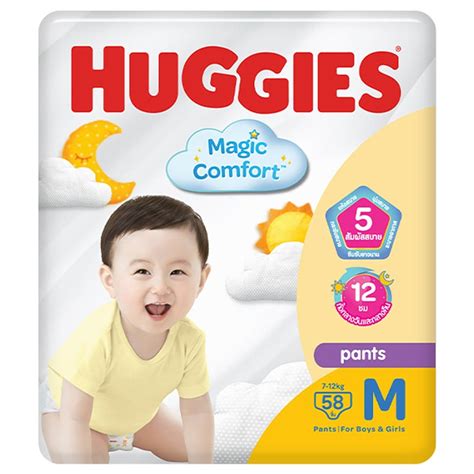 Huggies Magic Comfort Baby Diaper Pants M 58pcs Tops Online