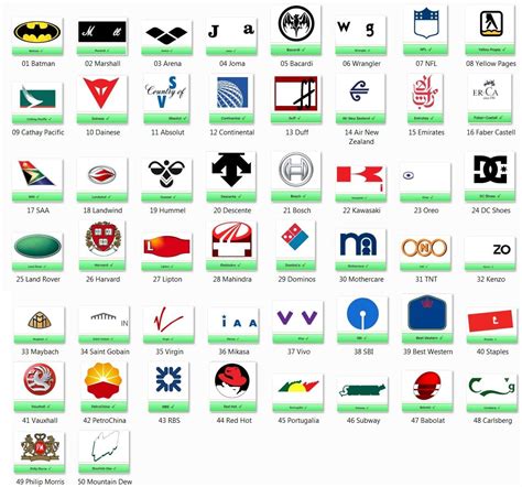 Intenta adivinar los logotipos de marcas conocidas. Pack 8 | Juegos