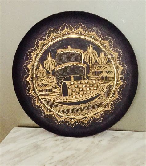 Maybe you would like to learn more about one of these? Vintage Brass Wall Plate, Ship Plate, Nautical Art, Decorative Plate, Gift. Decor | Nautical ...