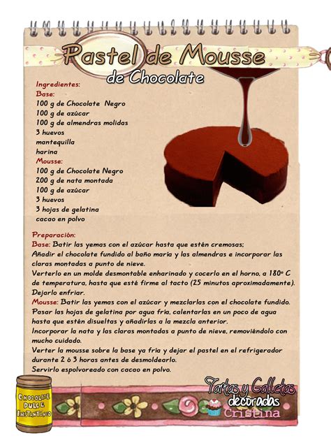 Tartas Galletas Decoradas Y Cupcakes Pastel De Mousse De Chocolate