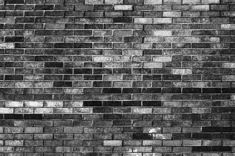 Dark Gray Brick Wall Frontal Background Texture Stock Photo Image Of