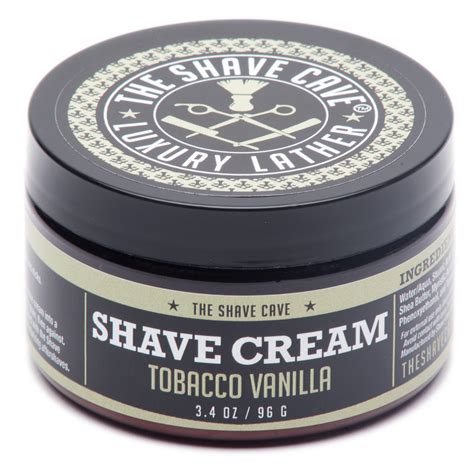 Luxury Lather Shave Cream Tobacco Vanilla 34oz Shave Cave