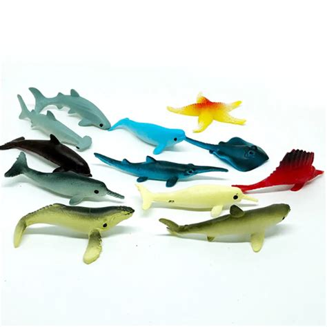 5pcslot Plastic Sea Marine Animal Figures Ocean Creatures Sea Life