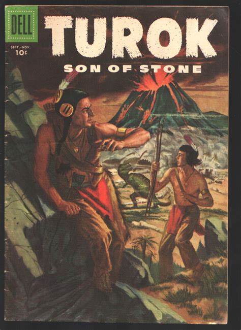 Turok Son Of Stone 5 1956 Dell Prehistoric Indians Dinosaurs