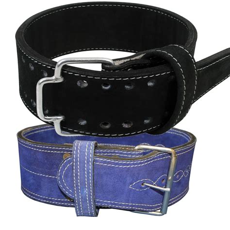 Powerlifting Belt 10mm Double Prong 4 Inch Wide Heavy Duty For