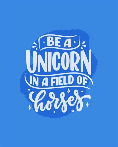 Premium Vector Funny Hand Drawn Lettering Quote About Unicorn