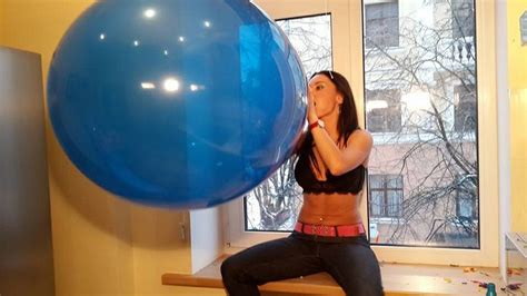 Btp Balloon Blow Pop Girl B2p Blue Balloons Its A Girl Balloons Big