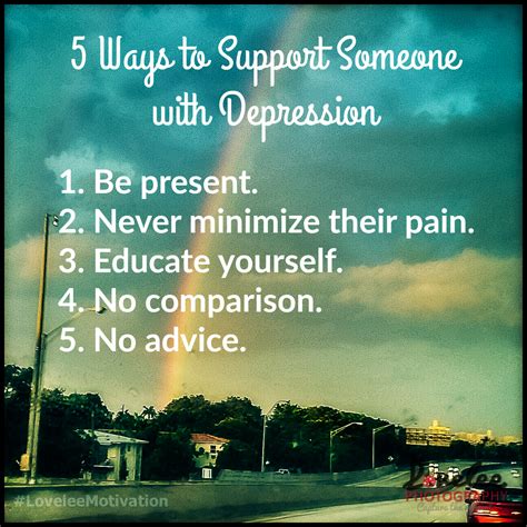 Lovelee Motivation 5 Ways To Support Someone With Depression