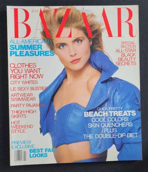 7 1987 Harper S Bazaar Kim Alexis Renee Simonsen Paulina Porizkova Carol Alt 116 83 Picclick Au