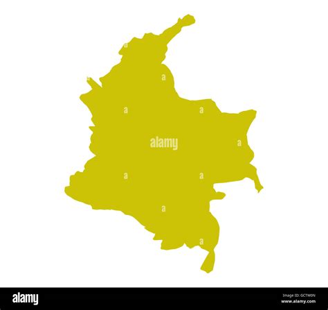 Map Of Colombia Stock Photo Alamy