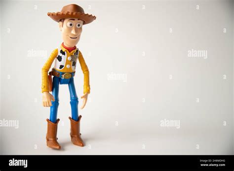 Personaje Héroe Woody Juguete De La Película Toy Story Sobre Un Fondo