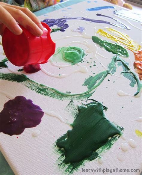 Glue Canvas Kids Art Art For Kids Preschool Art Crafts For Kids