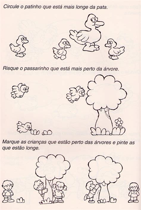 Atividade Perto E Longe Educação Infantil