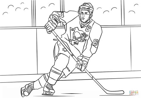 Coloriage Hockey Canadien Hockey Player Nhl Hockey Sport Coloring