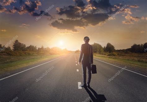 Businessman On Road To Success — Stock Photo © Khakimullin 67115447
