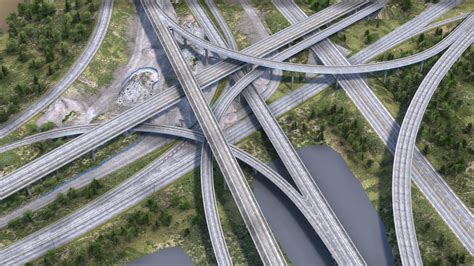 I 95 Highway Interstate Miami Florida Buy Royalty Free 3d Model By