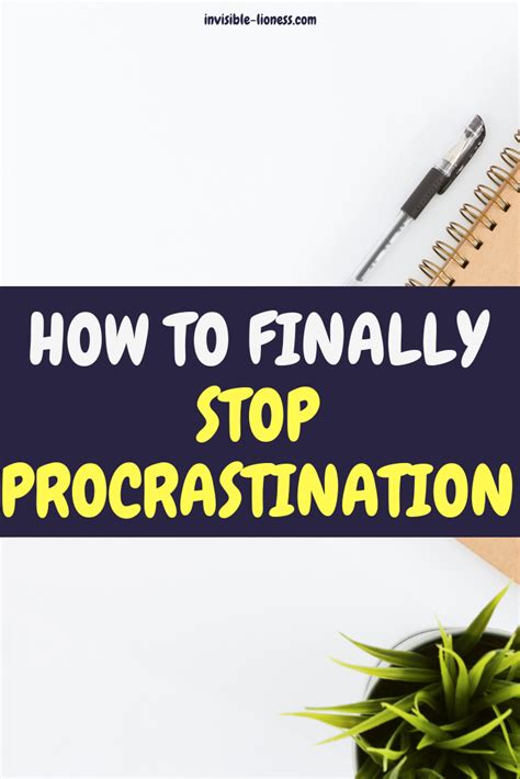 How To Finally Stop Procrastinating For Good How To Stop