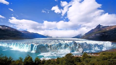 Waterfalls Digital Wallpaper Argentina Landscape Nature Glaciers Hd