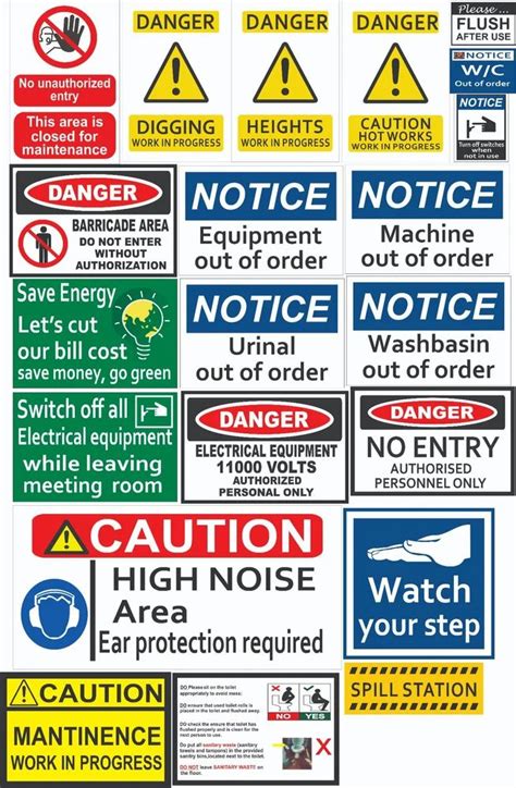 Industrial Safety Sign Board At Rs 150 Piece In New Delhi ID