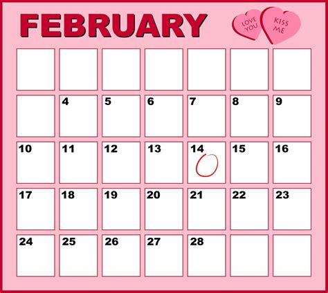 Kalender Roze Februari Gratis Afbeelding Op Pixabay Pixabay